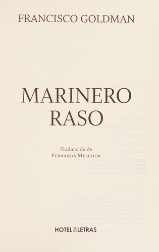 Portada de Marinero raso