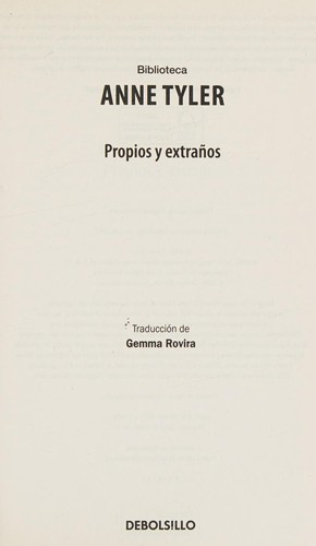 Portada de Propios y extraños