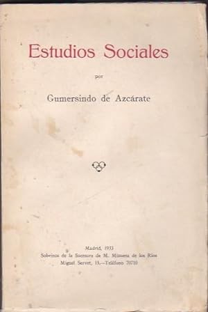 Portada de Estudios sociales
