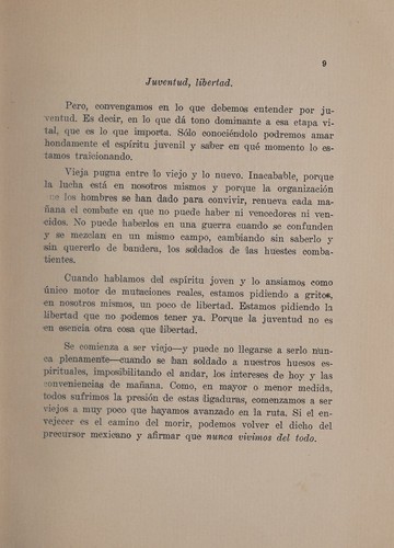 Portada de Juventud y vejez