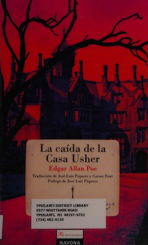 Portada de La caída de la casa Usher