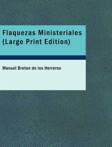 Portada de Flaquezas Ministeriales