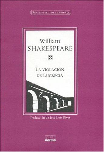 Portada de La violación de Lucrecia