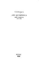 Portada de Ars quimérica