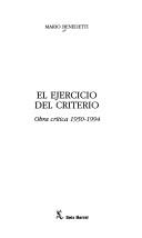 Portada de El ejercicio del criterio