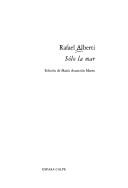 Portada de Sólo la mar