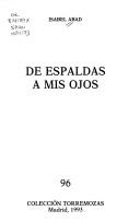 Portada de De espaldas a mis ojos