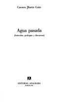 Portada de Agua pasada