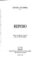 Portada de Reposo