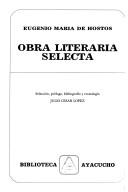 Portada de Obra literaria selecta