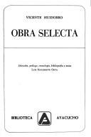 Portada de Obra selecta
