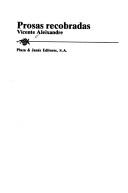 Portada de Prosas recobradas