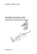 Portada de Teatro inconcluso