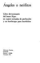 Portada de Angeles o neófitos