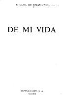 Portada de De mi vida