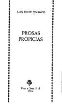Portada de Prosas propicias