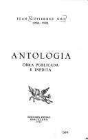 Portada de Antología: obra publicada e inédita