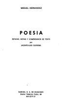 Portada de Poesía