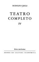 Portada de Teatro completo.: IV