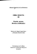 Portada de Obra selecta