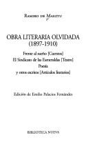 Portada de Obra literaria olvidada