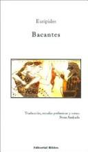 Portada de Las Bacantes