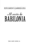 Portada de Al oeste de Babilonia