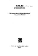 Portada de Borges, el memorioso