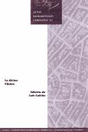 Portada de La divina Filotea