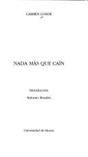 Portada de Nada más que Caín