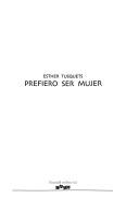 Portada de Prefiero ser mujer
