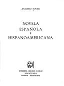 Portada de Novela española e hispanoamericana