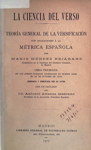 Portada de La ciencia del verso