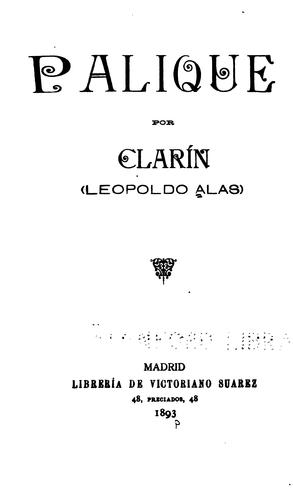 Portada de Palique