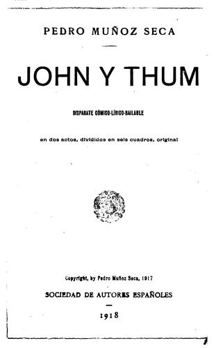 Portada de John y Thum