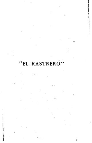 Portada de El rastrero