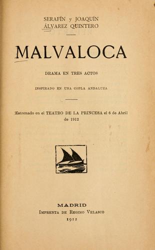 Portada de Malvaloca