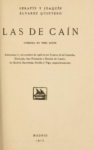 Portada de Las de Caín