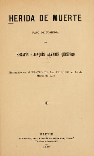 Portada de Herida de muerte