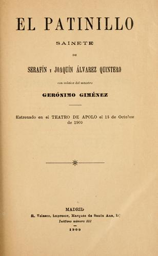 Portada de El patinillo