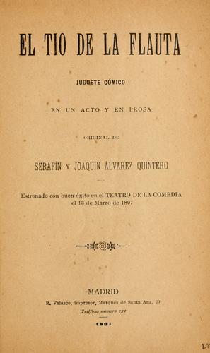 Portada de El tío de la flauta