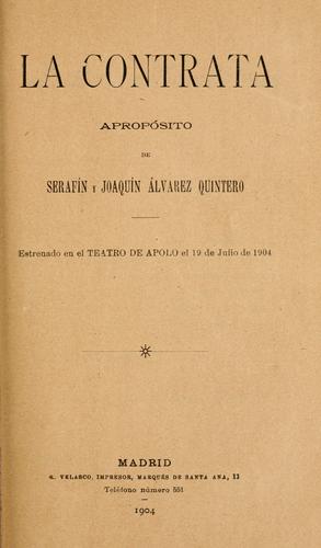 Portada de La contrata