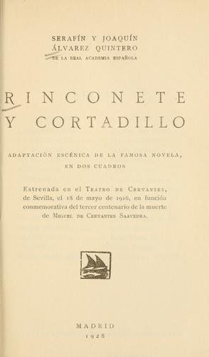 Portada de Rinconete y Cortadillo
