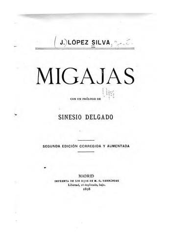 Portada de Migajas