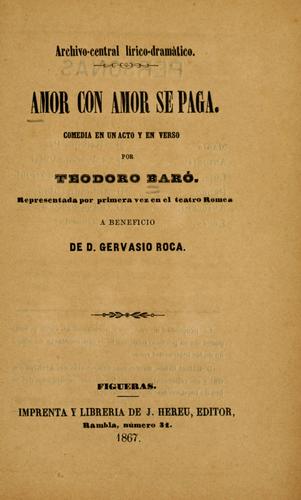 Portada de Amor con amor se paga