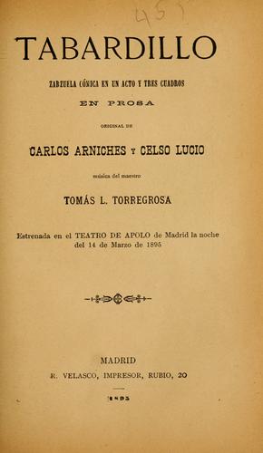 Portada de Tabardillo