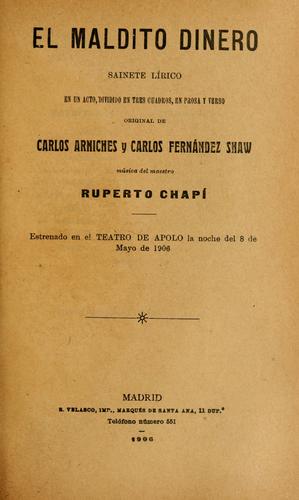 Portada de Maldito dinero