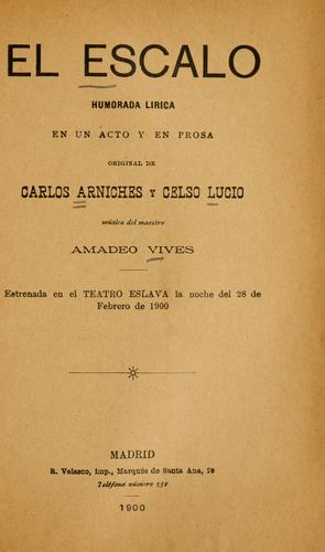 Portada de El escalo