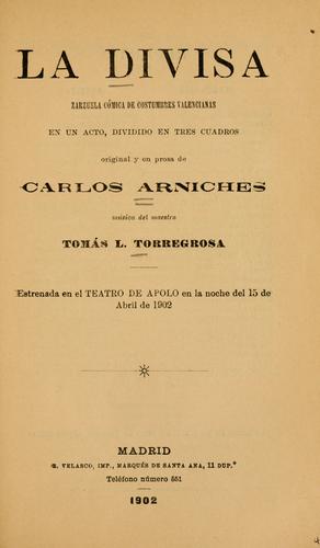 Portada de La divisa