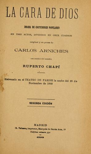 Portada de Cara de dios